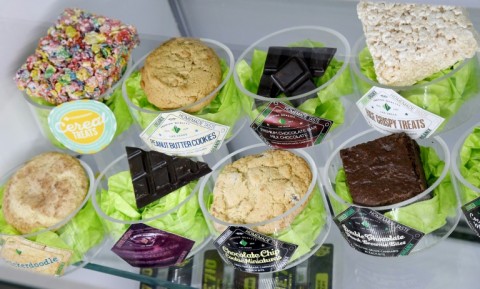 Cannabis edibles on display in Las Vegas, Nevada in 2017