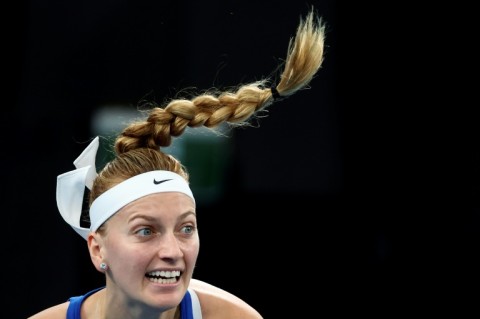 Petra Kvitova moved smoothly into round two at the Adelaide International II