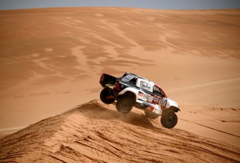 Toyota's Qatari driver Nasser Al-Attiyah is on course for back-to-back wins in the Dakar Rally ahead of Sunday's finish