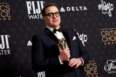 Brendan Fraser is a nominee for the best actor Oscar for his work in "The Whale"
