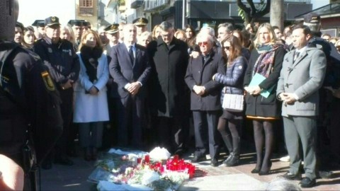 A vigil was held for the victims of a machete-wielding attack on two churches in Spain
