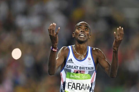 Britain's Mo Farah is a double 5,000m and 10,000m gold medallist at the 2012 and 2016 Olympics
