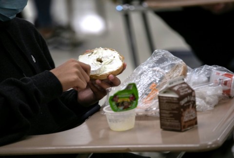 File: A person eating lunch. AFP/Getty Images/John Moore