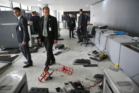 Supporters of former president Jair Bolsonaro ransacked the Planalto Palace in Brasilia on January 9, 2023
