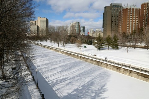 The Rideau Canal Skateway in Ottawa, Canada is the world's largest outdoor skating rink