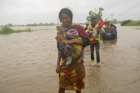 About 14,000 people have been evacuated around the capital Maputo