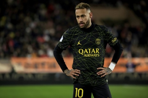 Neymar struggled to have an impact as PSG slumped to defeat in Monaco