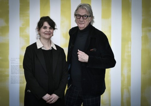 Smith with museum director Cecile Debray, who said it must not be simply 'a mausoleum to a great man'