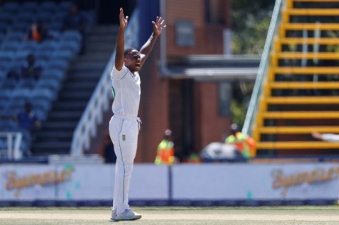 Kagiso Rabada triggered a West Indies collapse that saw the tourists lose five wickets for as many runs