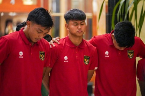 The U-20 squad appeared distraught after finding out the tournament had been stripped from Indonesia