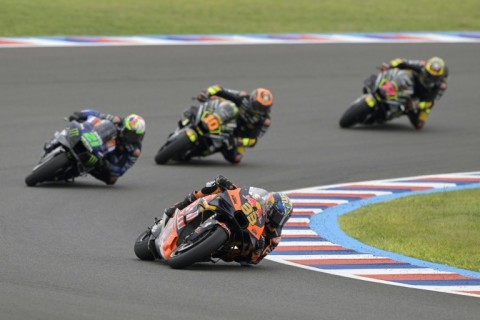 Follow the leader: Brad Binder on his way to victory