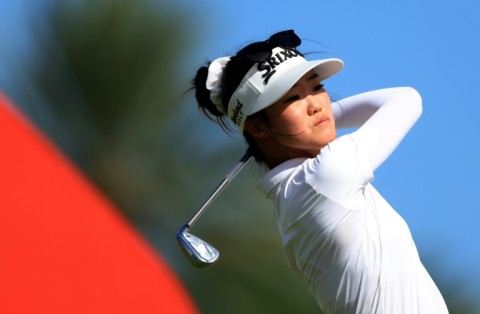 Grace Kim of Australia won the LPGA's Lotte Championship on Saturday after a three-way playoff