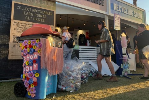 Coachella brings fans music's hottest acts,  but also generates mountains of trash that the festival organizers want to reduce