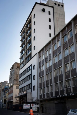 Workers in central Cape Town are putting the finishing touches on the 54-room Hemp Hotel