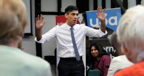 Prime Minister Rishi Sunak is urging disaffected voters to come back to the Conservatives