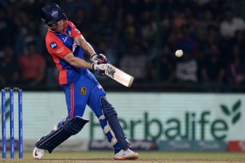 Blazing innings: Phil Salt plays a shot for Delhi Capitals against Royal Challengers Bangalore