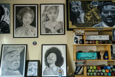 Art tableaux and graffiti pieces jockey to show off their beauty and colour in the corridors 