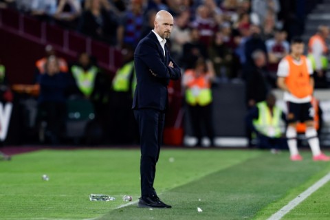 Manchester United's Dutch manager Erik ten Hag