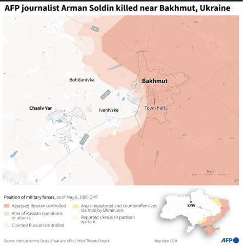 AFP journalist Arman Soldin killed near Bakhmut, Ukraine