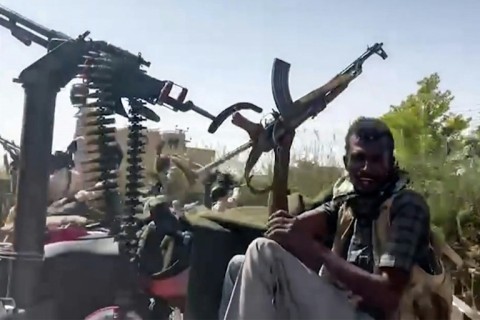 Sudanese paramilitary Rapid Support Forces in an image from  April 23, 2023