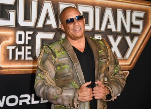 US actor Vin Diesel has reason to smile, as 'Guardians of the Galaxy Vol. 3' -- in which he has the voice role of a tree named Groot -- earned top spot at North American box offices for the second week running
