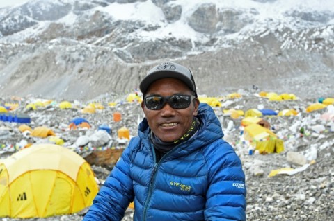 Mountaineer Kami Rita Sherpa, seen here in 2021, has summited Mount Everest a record 27 times