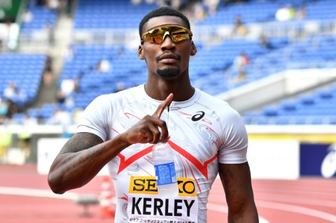 American sprint star Fred Kerley ran his first 100m race of the season in Japan on Sunday