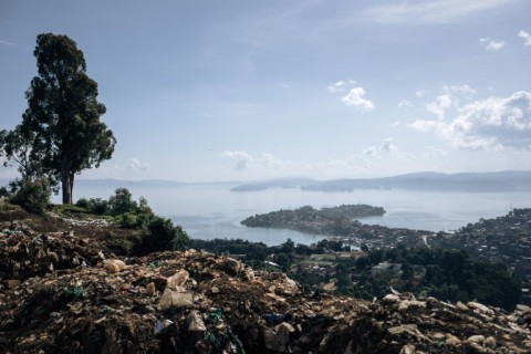 A city of around two million people, Bukavu extends from hillsides overlooking Lake Kivu to a peninsula that juts into the lake itself