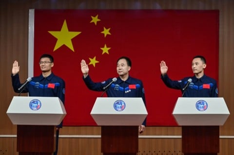 Taikonauts Gui Haichao, Jing Haipeng and Zhu Yangzhu will blast into space on board the Shenzhou-16