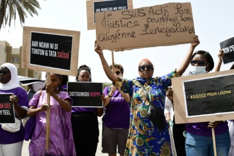 'I am Adji Sarr': Feminists rally in Dakar in July 2021. But campaigners say the trial has done little to advance their cause and may even constitute a setback