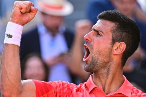'Biggest challenge': Novak Djokovic celebrates his victory over Karen Khachanov in the quarter-final