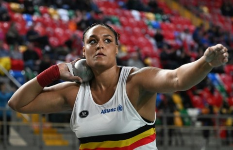 Overcoming hurdles: Belgium's Jolien Boumkwo 