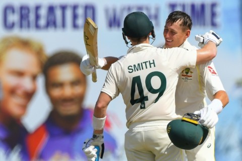 Australia's Marnus Labuschagne (right) and Steve Smith failed to fire in the first Ashes Test at Edgbaston