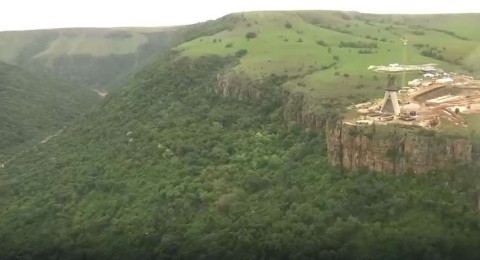 Msikaba Bridge construction project
