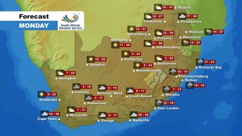 Here is the weather forecast for Monday, 12 September 2022.
