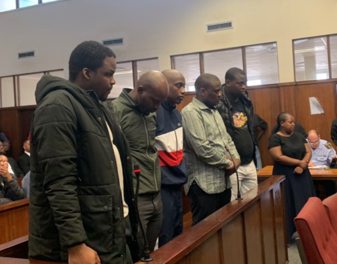 The five accused. eNCA/Dasen Thathiah