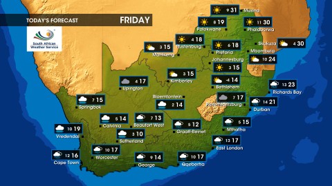 Weather forecast | Friday, 7 June 2024 - eNCA