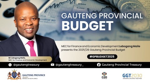 WATCH | Maile delivers 2025/26 Gauteng Provincial Budget