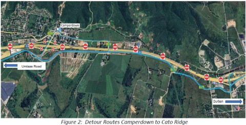 N3 South Bound (Pietermaritzburg to Durban) / SANRAL