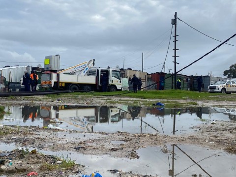 Flooding in both formal and informal settings were recorded. eNCA/Kevin Brandt