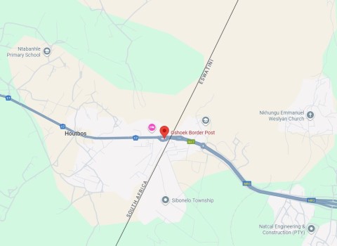 Oshoek Border Post between South Africa and Eswatini is a smuggling hotspot/ Google maps 
