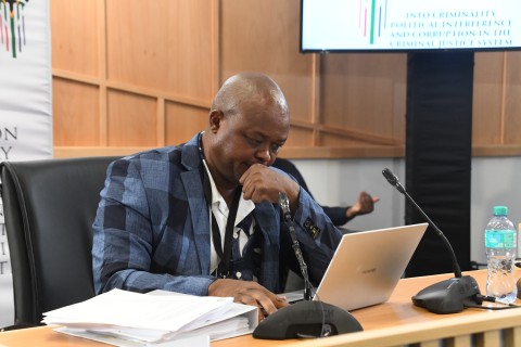 Brown Mogotsi testifies at the Madlanga Commission Of Inquiry. Gallo Images/Frennie Shivambu