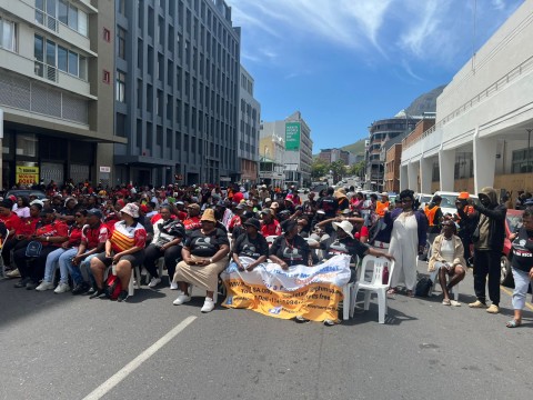 Civil society groups protest outside Parliament ahead of Mid-Term ...