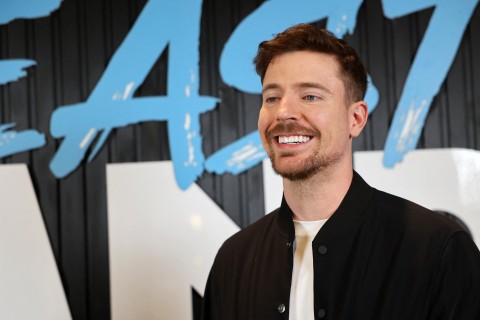 US YouTuber James Stephen "Jimmy" Donaldson, commonly known by MrBeast. AFP/Fayez Nureldine