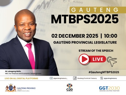 Maile präsentiert Gauteng 2025 Mittelfristige Haushaltsplanung und ...