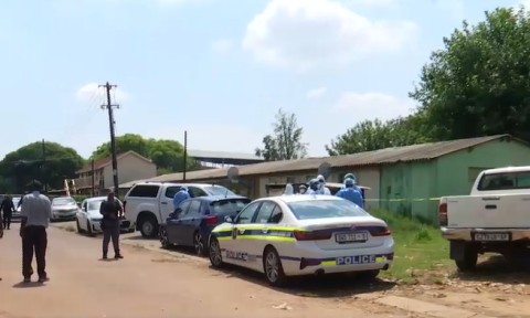 Image of Police at Saulsville shooting 