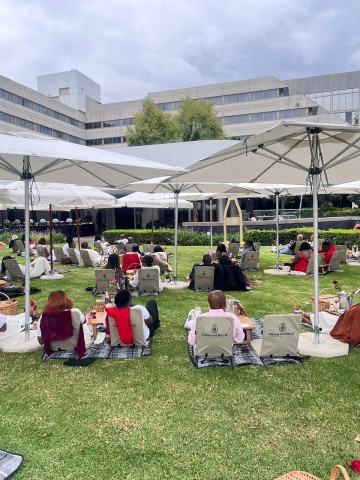 Scores celebrate Valentines' Day at the Maslow Hotel in Sandton on Sunday for a picnic, sipping champaign, eating from the buffet all while soaking up the good music and good company.