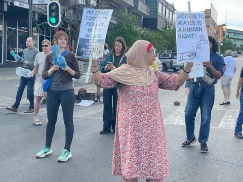 ‘Heads must roll!’: Melville residents protest weeks-long water cuts