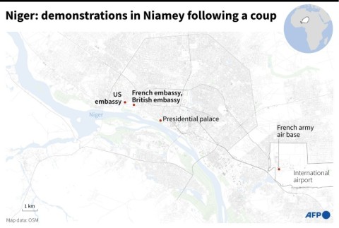 Niger: demonstrations in Niamey following a coup