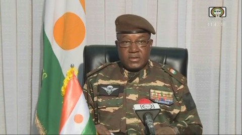 The head of the Presidential Guard, General Abdourahamane Tiani, has declared himself leader